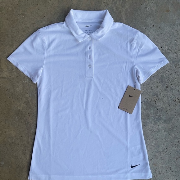 Nike Dri-Fit Polo Women's White New with Tags - Picture 1 of 7